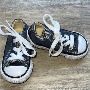 Converse baby charcoal gray Sneakers. Size 4.